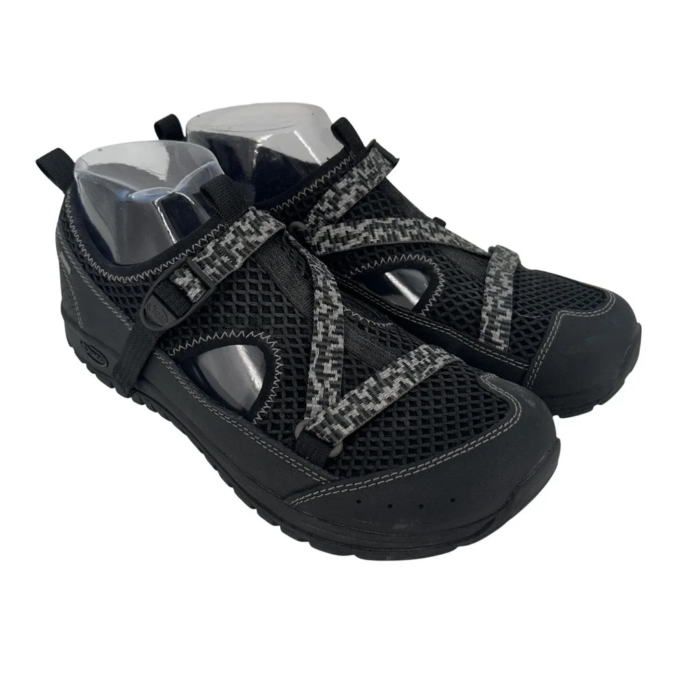 Chaco Sandals Shoes Kids Size 6 Odyssey Black Strappy Hiking Water Closed Toe